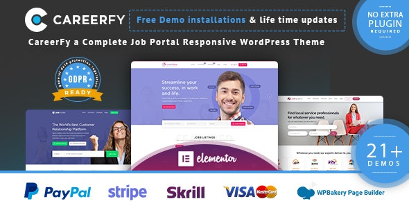 Careerfy v4.0.0 – Job Board WordPress Theme