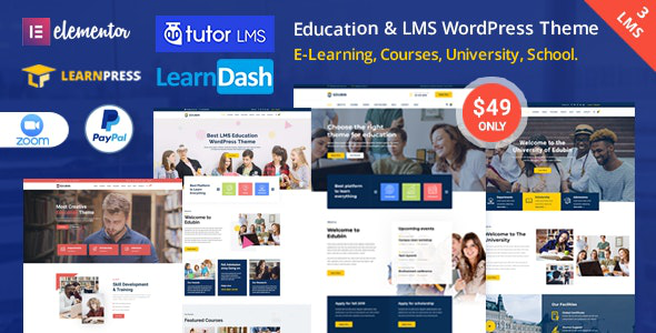 Edubin v6.2.0 – Education LMS WordPress Theme