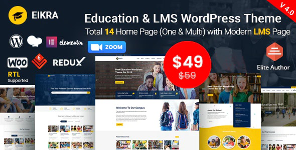 Eikra Education v4.0 – Education WordPress Theme